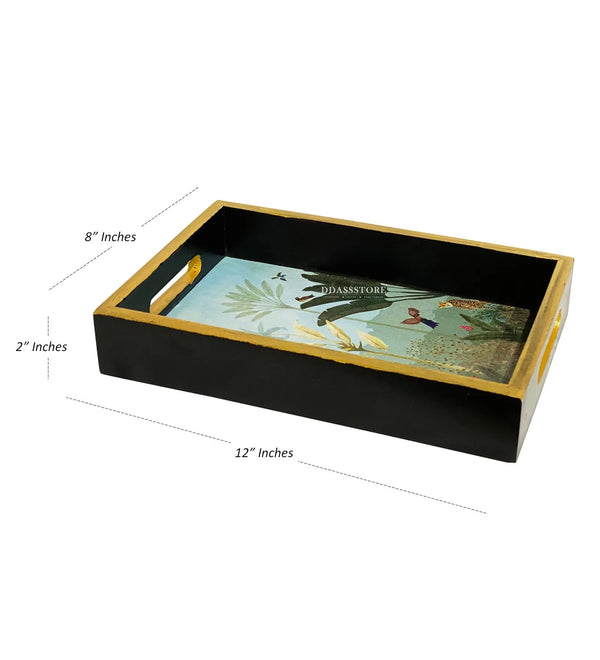 Chitara Wooden Pooja Tray & Thali for Home Temple - D'DASS Store