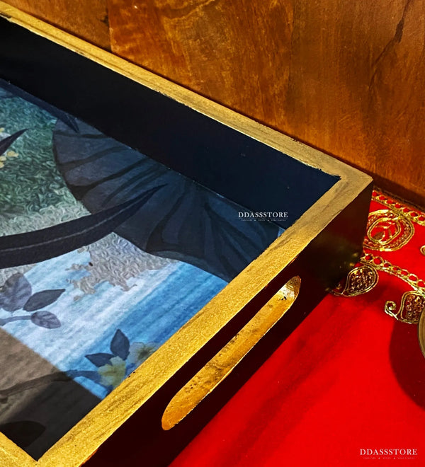 Pattal Wooden Pooja Tray & Thali for Home Temple - D'DASS Store