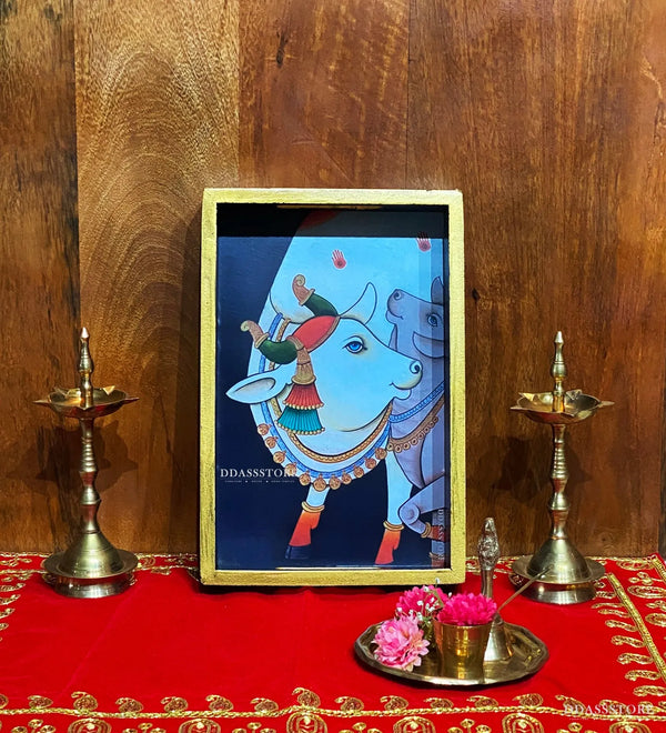 Vatsalya Wooden Pooja Tray & Thali for Home Temple - D'DASS Store