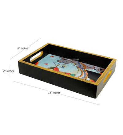 Vatsalya Wooden Pooja Tray & Thali for Home Temple - D'DASS Store