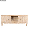 Distressed Rustic Solid wood HandCarved TV cabinet with Storage for Living Room