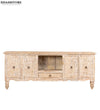 Distressed Rustic Solid wood HandCarved TV cabinet with Storage - D'DASS Store