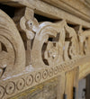 Distressed Rustic Solid wood HandCarved TV cabinet with Storage for Living Room