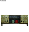 Distressed Rustic Solid wood HandCarved TV cabinet with Storage for Living Room - D'DASS Store