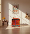 Wall Hanging Puja Temple Made With Solid Sheesham and MDF Wooden For Home - D'DASS Store