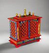 Wooden MultiColor  Pooja Mandir for Home & Office - D'DASS Store