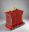 Wooden MultiColor  Pooja Mandir for Home & Office - D'DASS Store
