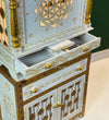 Wooden Pooja Temple & Puja Mandap with Cabinet for Home | DDASSWT2411Cabinet_BGD - D'DASS Store