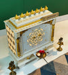 White Wooden Pooja Mandir design & Puja Mandap For Home | DDASSWT2411_BGD - D'DASS Store