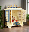 Big White Sheesham MDF Wood Pooja Temple Mandir For home | DDASSWT2412WBD - D'DASS Store
