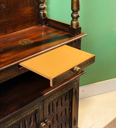 5 feet Aaradhya Wooden Home Temple & Puja Mandir with Cabinet Storage | DDASSWT2460_C - D'DASS Store