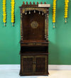 5 feet Aaradhya Wooden Home Temple & Puja Mandir with Cabinet Storage | DDASSWT2460_C - D'DASS Store