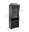 5 feet ShivAalaya Wooden Home Temple & Puja Mandir with Cabinet Storage | DDASSWT2460_HPD - D'DASS Store