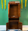 5 feet ShivAalaya Wooden Home Temple & Puja Mandir with Cabinet Storage | DDASSWT2460_HPD - D'DASS Store