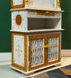 5 feet Prarthana Wooden Home Temple & Puja Mandir with Cabinet Storage | DDASSWT2460_RGD - D'DASS Store