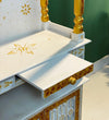 5 feet Wooden Home Temple & Puja Mandir with Cabinet Storage | DDASSWT2460_RG - D'DASS Store