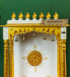 5 feet Wooden Home Temple & Puja Mandir with Cabinet Storage | DDASSWT2460_RG - D'DASS Store