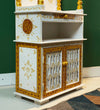5 feet Wooden Home Temple & Puja Mandir with Cabinet Storage | DDASSWT2460_RG - D'DASS Store