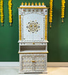 5 feet Shraddha Wooden Home Temple & Puja Mandir with Cabinet Storage | DDASSWT2460_WGD - D'DASS Store