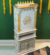 5 feet Shraddha Wooden Home Temple & Puja Mandir with Cabinet Storage | DDASSWT2460_WGD - D'DASS Store
