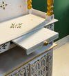 5 feet Wooden Home Temple & Puja Mandir with Cabinet Storage | DDASSWT2460_WG - D'DASS Store
