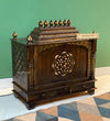 Copper finish Sheesham MDF Wooden Pooja Mandir with Gopuram | DDASSWT3218CopperD - D'DASS Store
