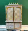 Wooden Home Temple & Puja Mandap with Cabinet Storage | DDASSWT3618_CLEAR - D'DASS Store
