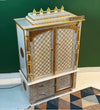 Wooden Home Temple & Puja Mandap with Cabinet Storage | DDASSWT3618_CLEAR - D'DASS Store