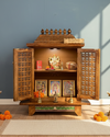 Solid Sheesham Wooden Home Temple & Mandap for Home & Office | DDASSWTSOLID10 - D'DASS Store