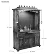 Shri Kartikeya South Indian Style Solid Sheesham Wood Pooja Mandir | DDASSWTSOLID-40 - D'DASS Store