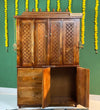Sri Annpurna South Indian Style Solid Sheesham Wood Pooja Mandir | DDASSWTSOLID-41 - D'DASS Store