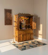 Shri Kuber South Indian Style Solid Sheesham Wood Pooja Mandir | DDASSWTSOLID-42
