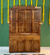 Shri Kuber South Indian Style Solid Sheesham Wood Pooja Mandir | DDASSWTSOLID-42 - D'DASS Store