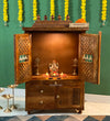 Rajlaxmi South Indian Style Solid Sheesham Wood Pooja Mandir | DDASSWTSOLID43 - D'DASS Store