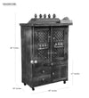 Rajlaxmi South Indian Style Solid Sheesham Wood Pooja Mandir | DDASSWTSOLID43 - D'DASS Store
