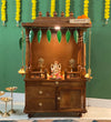 Shri Swaminarayan Solid Sheesham Wood Pooja Mandir | DDASSWTSOLID44 - D'DASS Store