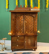 Shri Dwarkadhish Solid Sheesham Wood Pooja Mandir | DDASSWTSOLID45 - D'DASS Store
