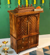 Shri Dwarkadhish Solid Sheesham Wood Pooja Mandir | DDASSWTSOLID45 - D'DASS Store