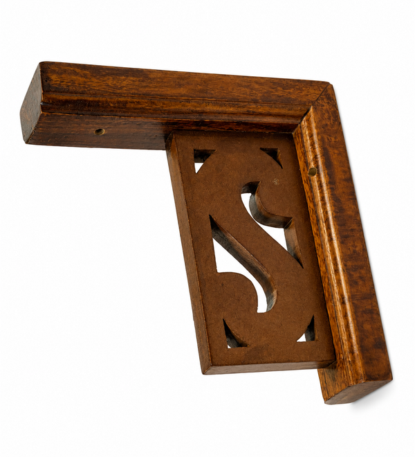 Heavy Duty Carved Wooden Stand for Home Temple | Solid Wood Support Base (Set of 2)