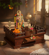Solid Sheesham Wooden Pooja Peeta and Wooden Aasan for Pooja| DDASSWTSolid-4