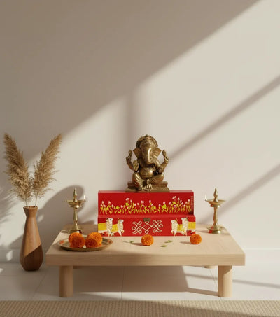 Shri Laddu Gopal Kollam GOLU Stand Kolu Padi & Steps Altar - D'DASS Store