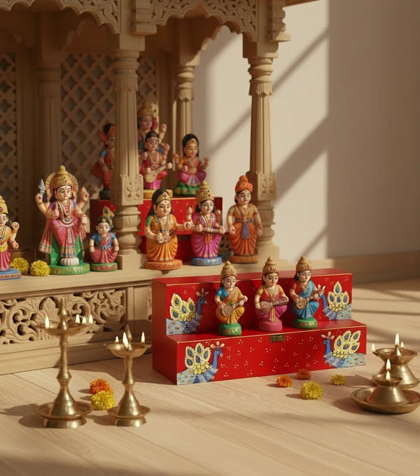 Shri Kartikeya Kollam GOLU Stand Kolu Padi & Steps Altar