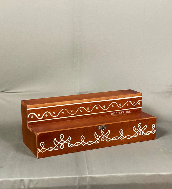 Wooden Kollam Painted GOLU Stand Kolu Padi & Steps Altar - D'DASS Store