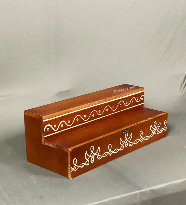 Wooden Kollam Painted GOLU Stand Kolu Padi & Steps Altar - D'DASS Store