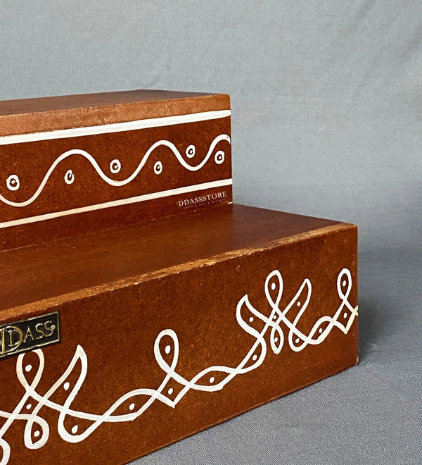 Wooden Kollam Painted GOLU Stand Kolu Padi & Steps Altar - D'DASS Store