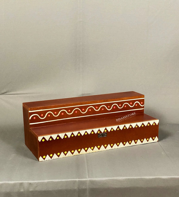 Wooden Kollam Painted GOLU Stand Kolu Padi & Steps Altar - D'DASS Store