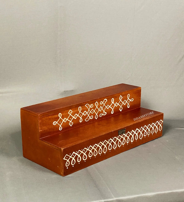 Sri Meenakshi Kollam Painted GOLU Stand Kolu Padi & Steps Altar - D'DASS Store