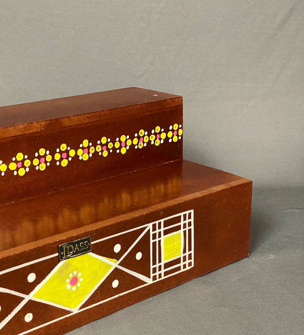 Wooden Handpainted Kollam GOLU Stand Kolu Padi & Steps Altar - D'DASS Store