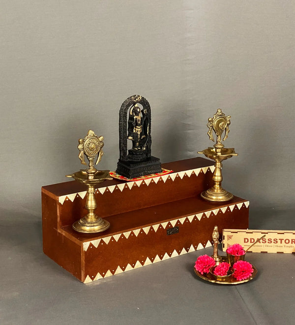 Wooden Handpainted Kollam GOLU Stand Kolu Padi & Steps Altar - D'DASS Store