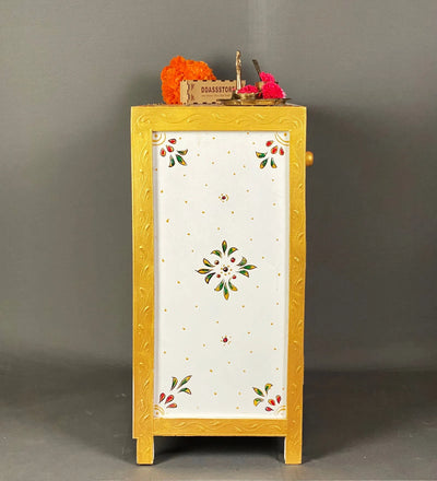 Wooden Puja Temple Cabinet for Home | WT2425Cabinet_WG - D'DASS Store